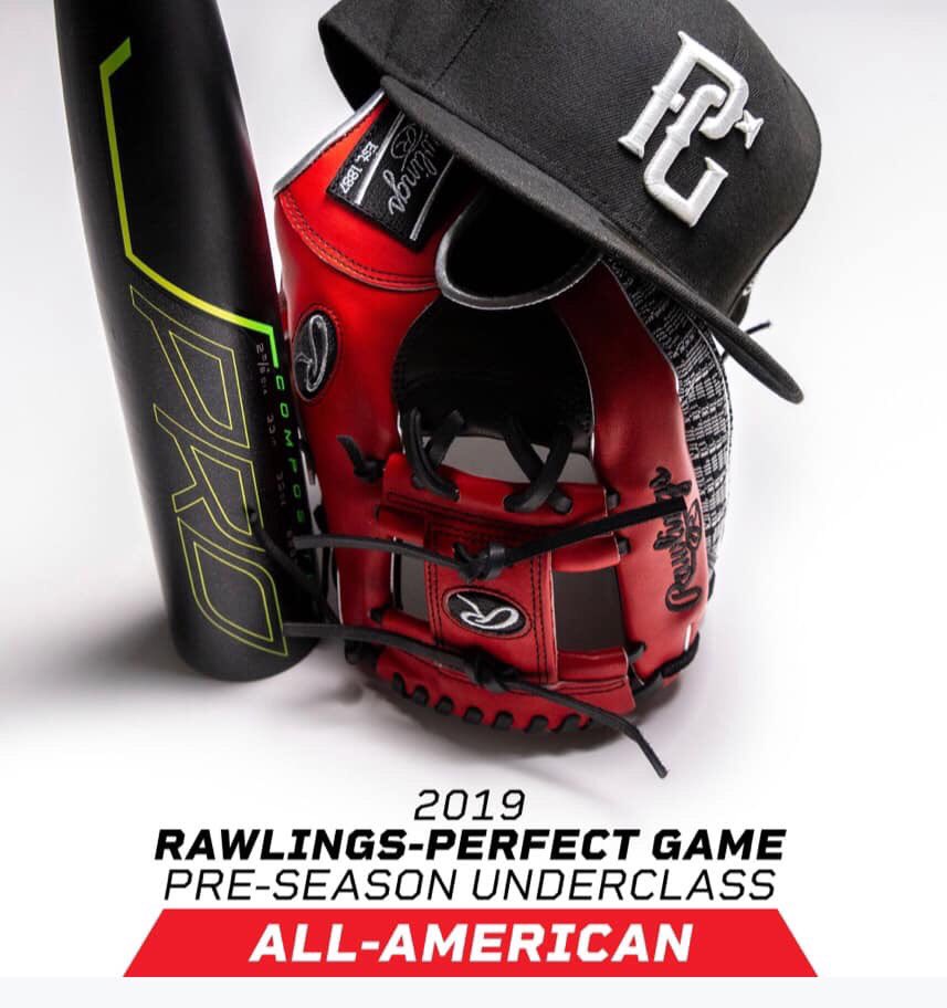 Congrats to NEXTLVL 2020 Grads CLAYTON HILDEBRANT, CALEB MCGINNIS, COLE HUTCHINSON / 2021 Grads BRETT BLOMQUIST &amp; BRYSE INGLE for being named a “2019 Rawlings Perfect Game Underclass All-American.” 

They also know that their accomplishments are nothing without Jesus first!