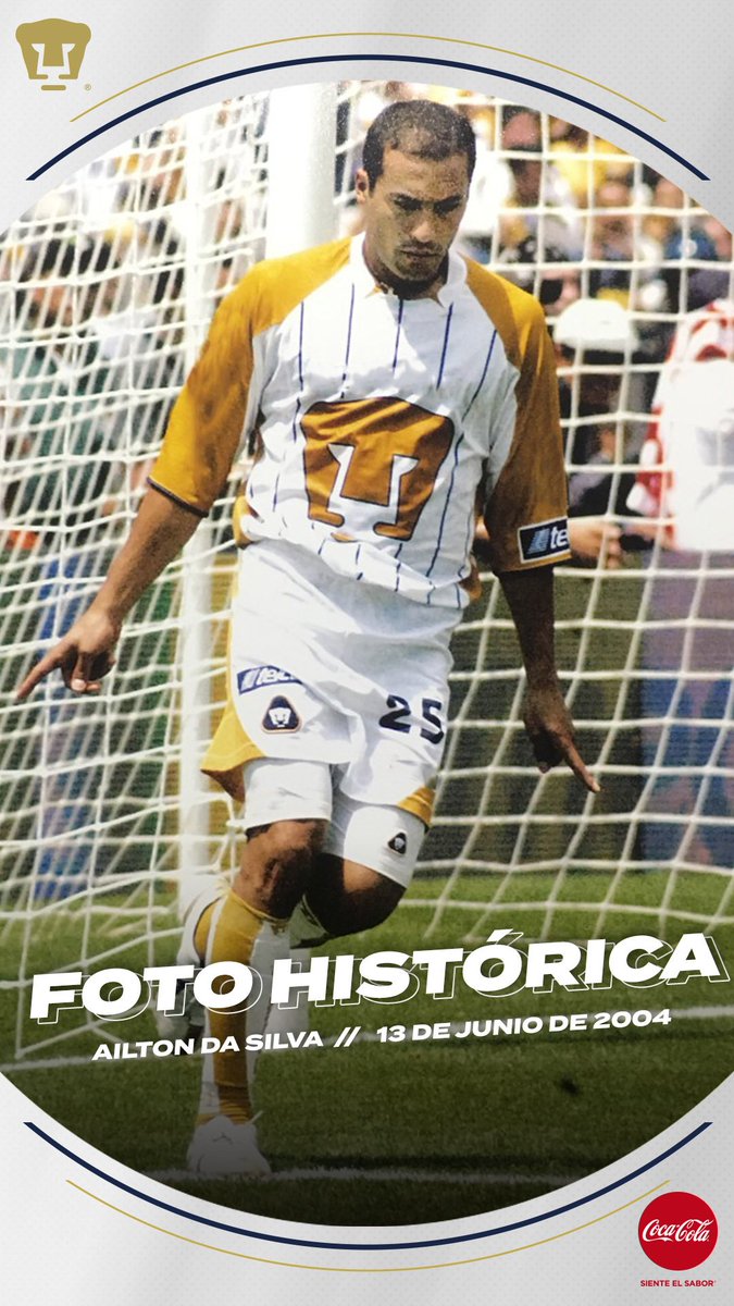 PumasMX's tweet photo. 📸 Hoy de nuestro archivo fotográfico, te traemos la #PostalHistórica🖼
Ailton Da Silva en la Final del #CL04 contra Guadalajara. Les recordamos que hoy nuestro exjugador firmará autógrafos de 10 a 11:15 AM en la Pumas Nike Store
#UnidosVenceremos #SoyDePumas https://t.co/DqMGIe5Adp