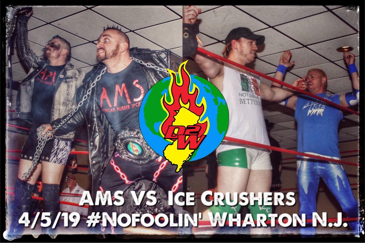 IHateSteveOff's tweet photo. Wednesday Night #UPWA in Wayne, NJ @Relentless_AB and myself VS @brutalbobevans and @ToughTimmy and Friday Night @D2WProWrestling in Wharton, NJ Tag Team Champions #AMS VS #IceCrushers Two chance to see the #DawnOfTheAMSEra during #WrestleManiaWeek https://t.co/aKmtx3HCNH