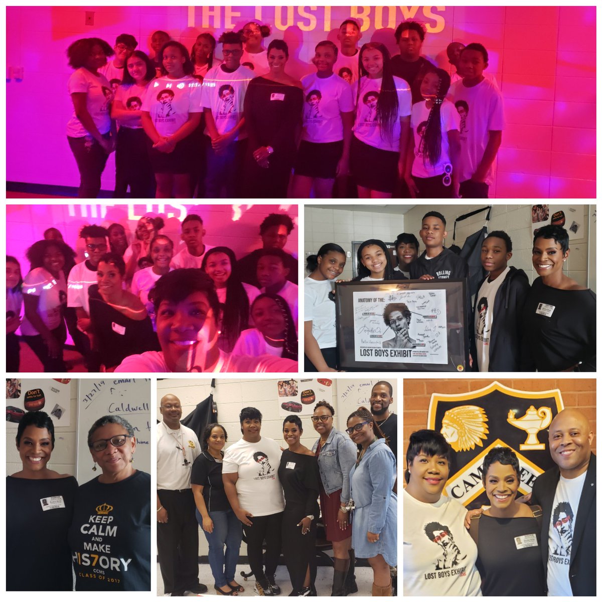 CCMSDESIGN's tweet photo. @RashanAli comes to "The Creek" to experience The Lost Boys Exhibit. We are doing great things on  the Southside!
#TheLostBoysExhibit
@NSBrowder @CoachPSeawright @JarvisAdamsEdu @fultonslc @gyimah_whitaker @KimberlyRDove @simmonst110 @parents4edu_SF https://t.co/DfiEKwbKVw