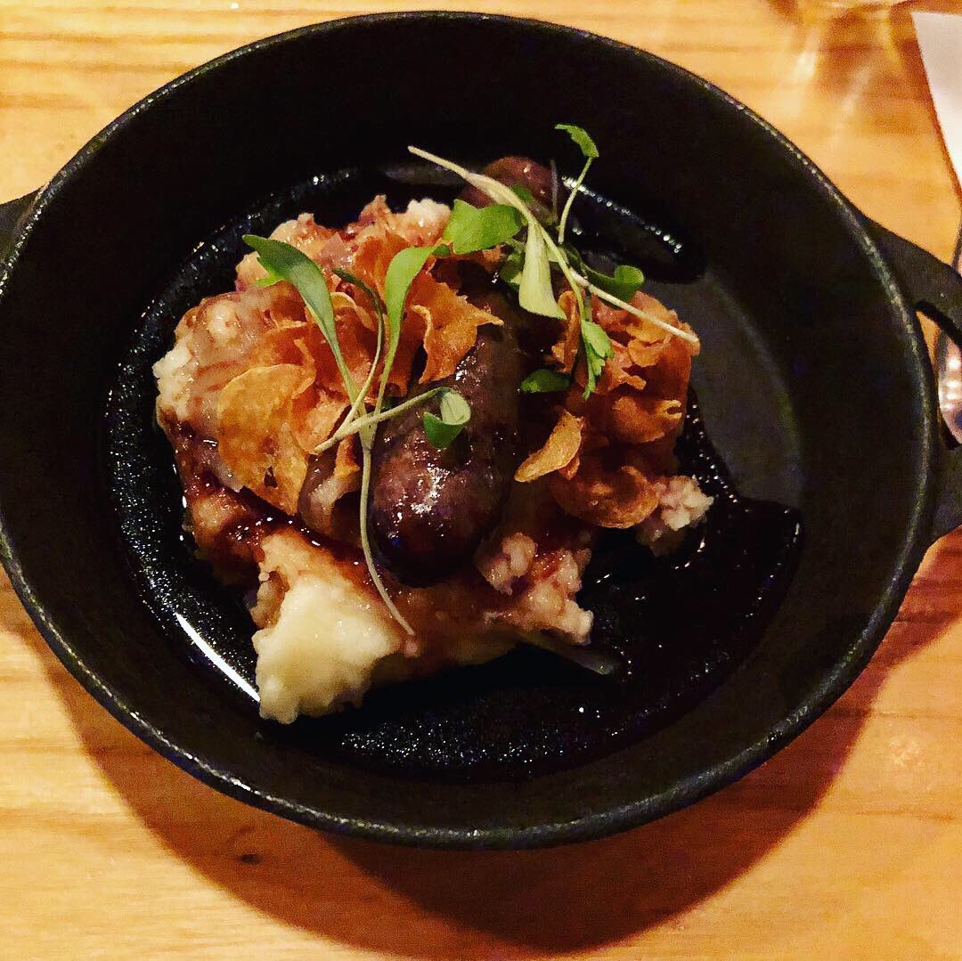 Crazy good meal <a href="/MoxyNH/">Moxy</a> tonight. I thought the #GameOfThrones menu was clever. But, it’s really just off-the-charts delicious and innovative. Hats off to <a href="/mlmoxy/">matt louis</a> and his team! #Portsmouthnh