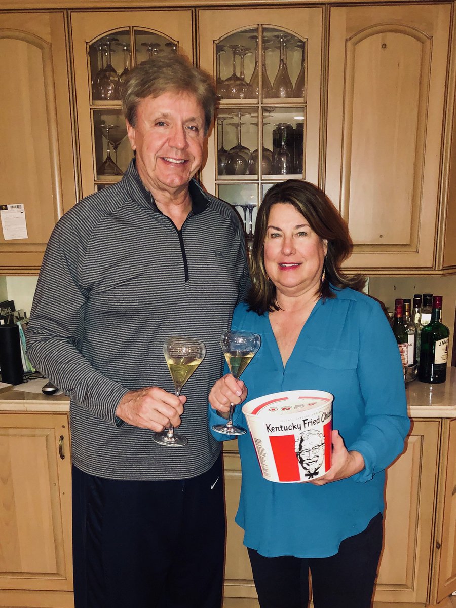 SkaeJ's tweet photo. .⁦@kfc⁩ 33 years ago, my in-laws had KFC and Champagne on the evening of their wedding. They’ve had it every year since. How about that for a celebration!? https://t.co/4N24tgge6J
