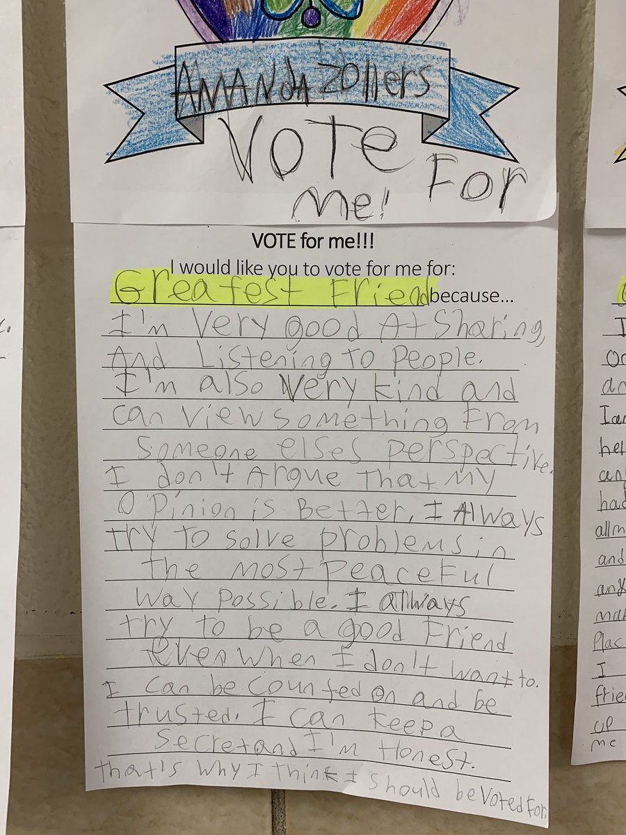 cb_flack_attack's tweet photo. Learning all about voting, elections, and campaigning for the win!! #electiondayistuesday #marvelousmanners #greatestfriend #mostlikelytobepresident https://t.co/OEm38JXihK