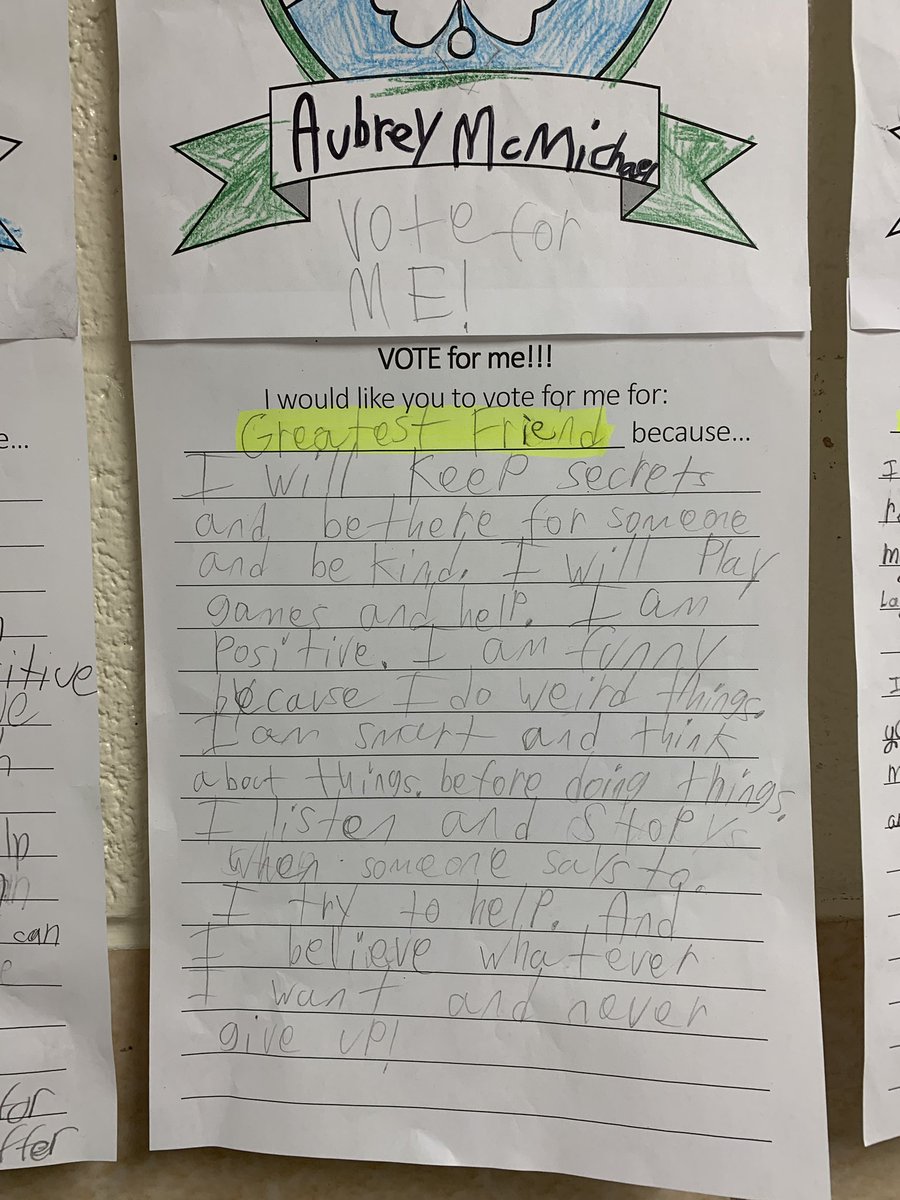 cb_flack_attack's tweet photo. Learning all about voting, elections, and campaigning for the win!! #electiondayistuesday #marvelousmanners #greatestfriend #mostlikelytobepresident https://t.co/OEm38JXihK