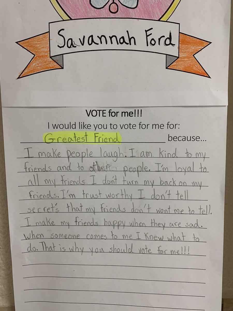 cb_flack_attack's tweet photo. Learning all about voting, elections, and campaigning for the win!! #electiondayistuesday #marvelousmanners #greatestfriend #mostlikelytobepresident https://t.co/T2ZOootSlV
