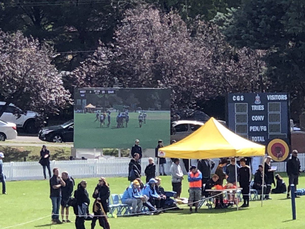 Yet again, incredible work from @CanberraGrammar @CodeCadets live streaming today’s mega Rugby 7s Tournament at on the big screen and online- codecadets.events