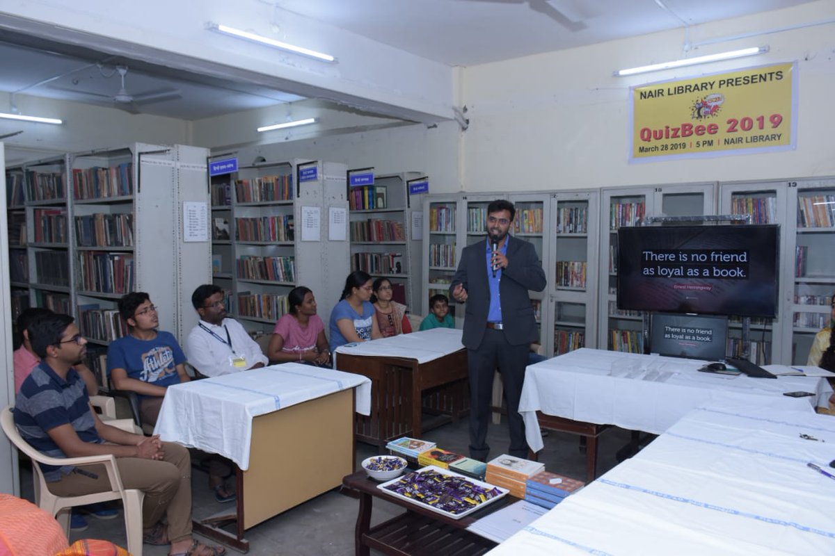 nrti_life's tweet photo. A quizzing event 'QuizBee 2019' was organised this Thursday by NAIR.

The NRTI team comprising @sgu_prajjwal97, @ishu_yaduvandu and Subham Suchintan emerged victorious &amp; received a winning cash prize of ₹ 2,500 by DG, NAIR. 

#NRTI #NAIR #soulsofnrti #RailUniversity #QuizBee https://t.co/4sN5JMk50C