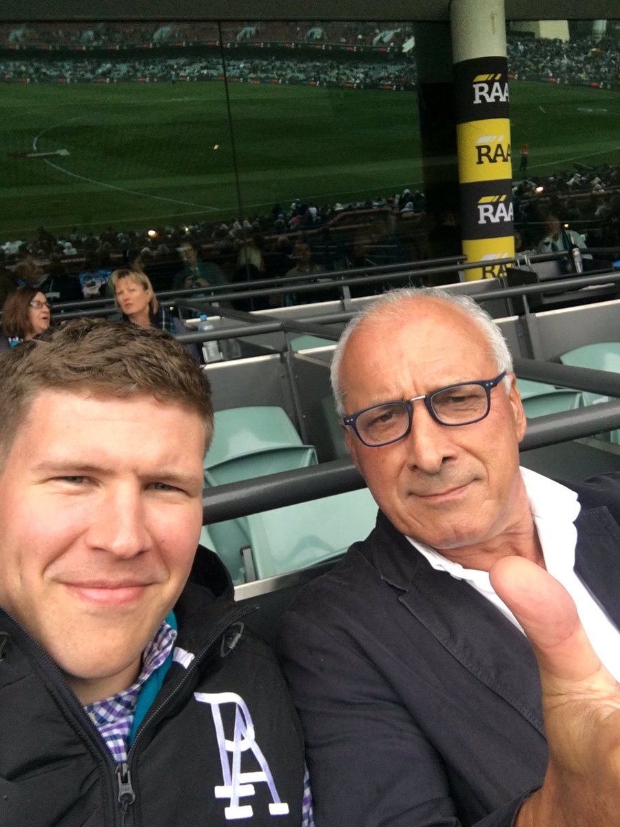dkush14's tweet photo. Good day for it! All the way from the USA to watch the @PortAdelaideFC #weareportadelaide https://t.co/c3LxcQ4uPR