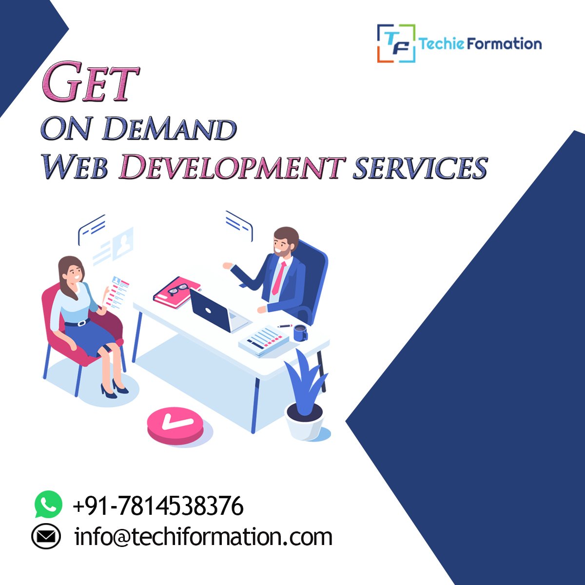 TechieFormation's tweet photo. #TechieFormation always believe in quality services and our highly skilled #TechnicalTeam cater you an optimal #WebDevelopment services as your #business need!

Why us?
▪️Experienced Technical Team
▪️Reasonable services
▪️Quality work
▪️27x7 Availability https://t.co/i5HYLAeYgp