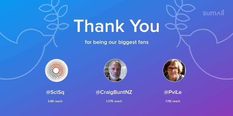 Santos' Lab (@santoslab_umcg) on Twitter photo Our biggest fans this week: <a href="/SciSq/">ERC=Science Squared</a>, @CraigBuntNZ, <a href="/PviLe/">Päivi M. Lehtinen</a>. Thank you! via sumall.com/thankyou?utm_s… Our biggest fans this week: <a href="/SciSq/">ERC=Science Squared</a>, @CraigBuntNZ, <a href="/PviLe/">Päivi M. Lehtinen</a>. Thank you! via sumall.com/thankyou?utm_s…