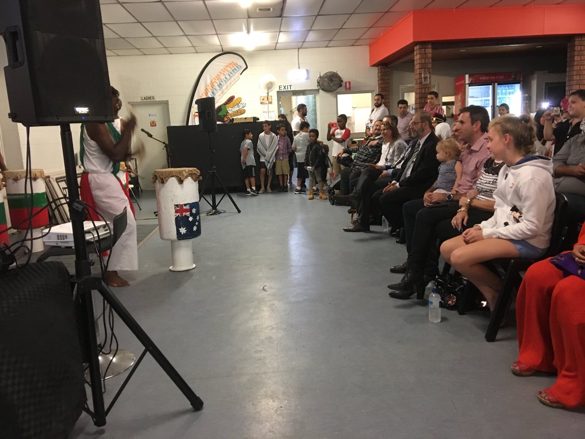 GailKerOAM's tweet photo. Jim Chalmers and little Annabelle enjoying Taste of Culture in Logan ⁦@accessonline⁩ ⁦@SSI_tweets⁩ https://t.co/MdeVL5qg0G