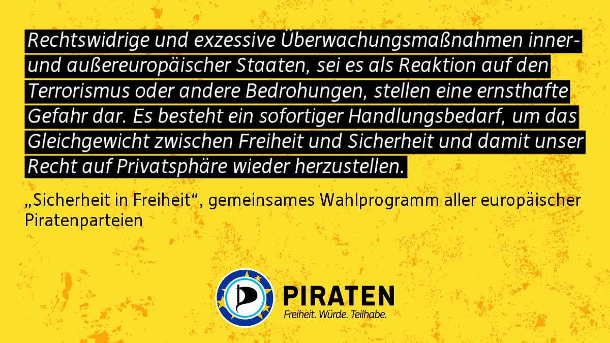 TanMaret's tweet photo. Piratenpartei Wir treten gegen Überwachung ein. Lest mehr auf:
https://t.co/J3ddmBqzp2
#EUWahl2019 #Europawahl2019 https://t.co/iq6D0UL4qC https://t.co/1qZyFvjPRH