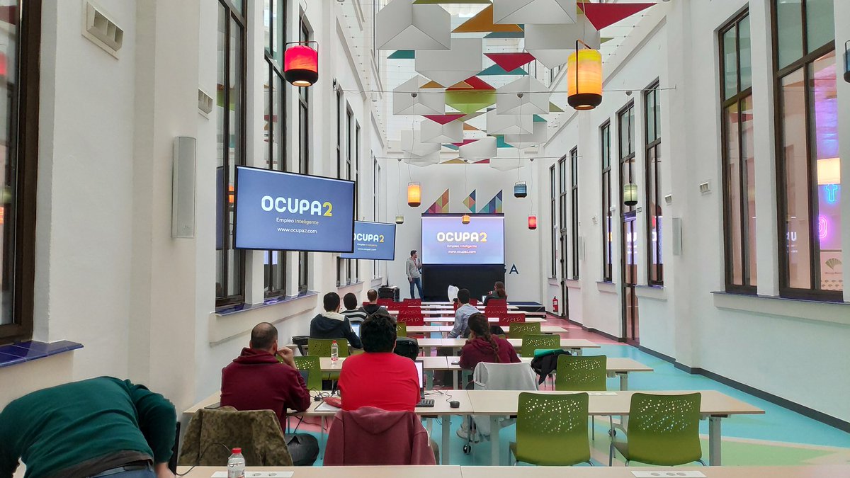 Ocupa2ac's tweet photo. ¡Ya están aquí los primeros participantes! En nada empieza el #HackathonOcupa2. Preparados, listos... 🚀 https://t.co/p7Cd6gI4Ia