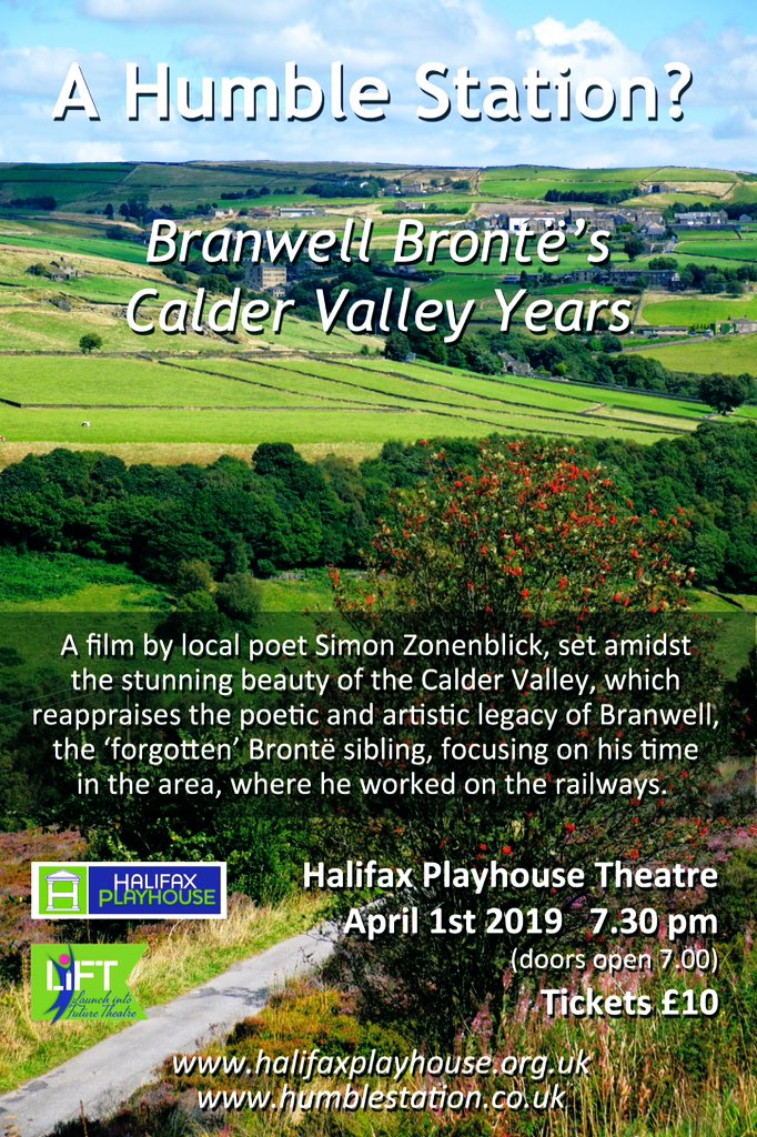 launch_f's tweet photo. #Film You are warmly invited to join us @#ThePlayhouse, King Cross Street for an interesting journey of discovery into this jewel of the Pennine heartland and to leave outside, for a while, the Brexit Blues. #nostalgia #steamtrains #Branwell #Bronte #GodsOwnCountry https://t.co/dIrc21c2NK