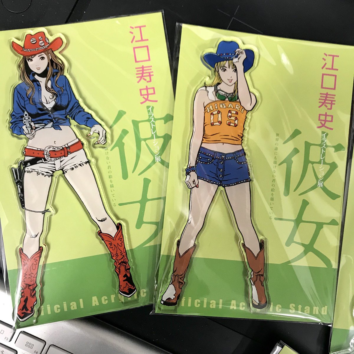 【新品】江口寿史 イラストレーション展 彼女アクリルスタンド８種セット 新品】江口寿史 イラストレーション展 彼女アクリルスタンド8種