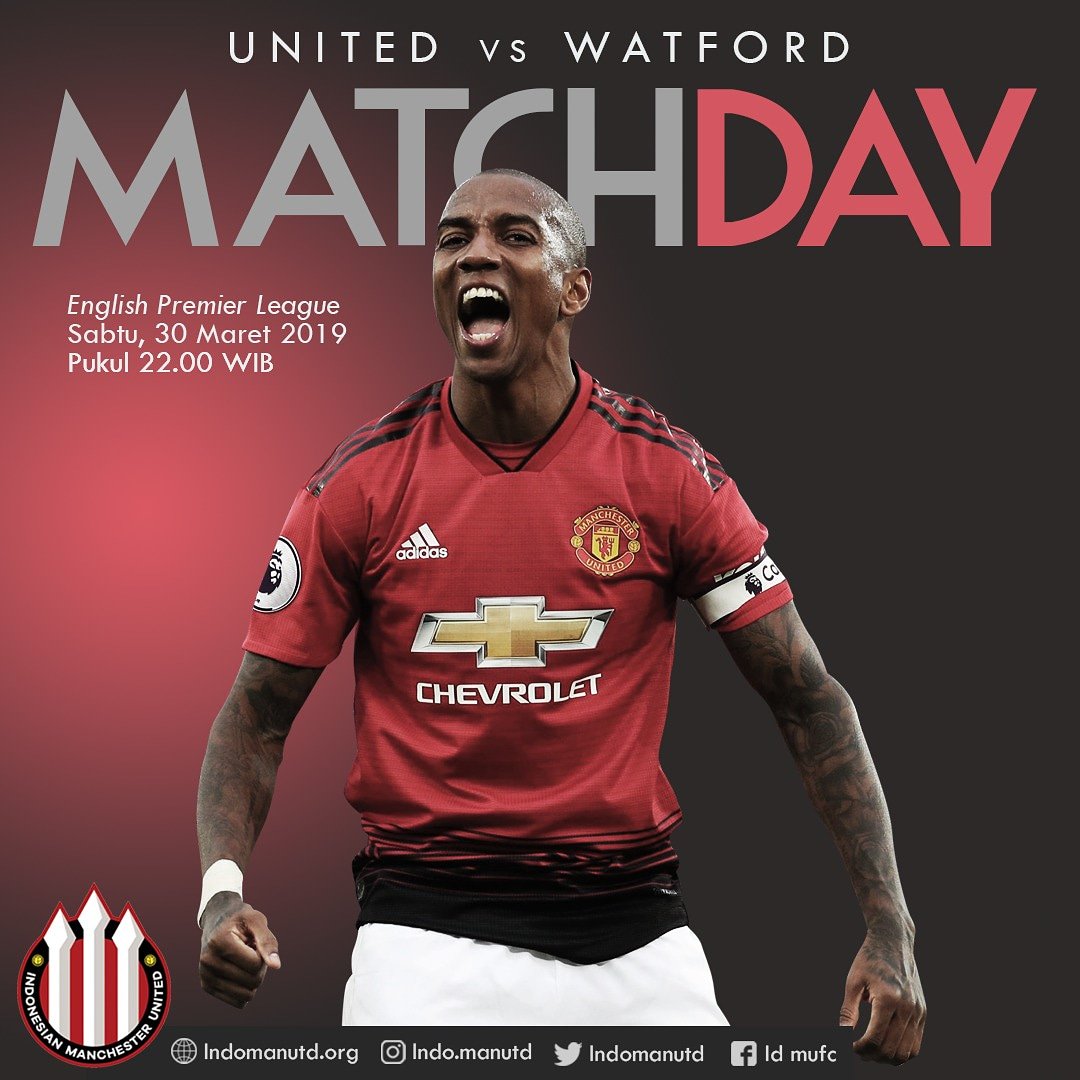 #NONTON BARENG  INDOMANUTDBKL

⚽LIGA INGGRIS

               MANCHESTER UNITED 

                              Vs

                      WATFORD

📆SABTU , 30 MARET  2019

⌚ - O.G 21.00 WIB 

      -  K.O 22. 00 WIB

🏠 Lokasi, <a href="/EL/">ELEAGUE_has_moved</a> CAFE 

📱WA: Dayek Anak etek 082272424143