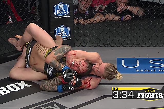 sherdogdotcom's tweet photo. #LFA63 highlight video: Flyweight prospect Hailey Cowan taps Sarah Click https://t.co/jitvYuqHUQ https://t.co/jmmwRqaNBO