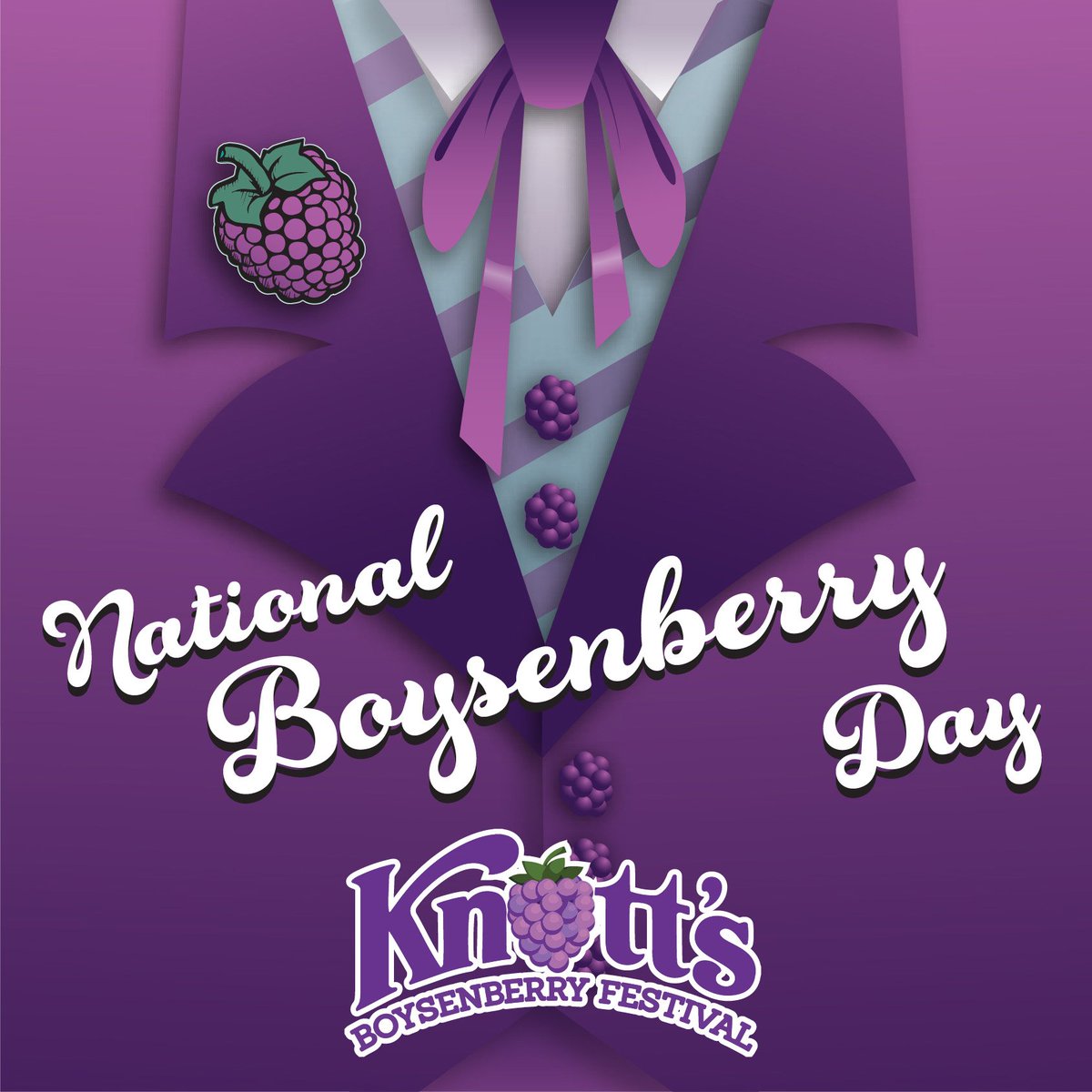 Dress your #BerryBest at the #KnottsBoysenberryFestival on National Boysenberry Day, April 3, 2019! Join the #BerryBest dressed competition at 4 p.m. on the Calico Mine Stage to win a boysenberry inspired prize! Our friend @Atomic_Redhead has some great inspiration for you.