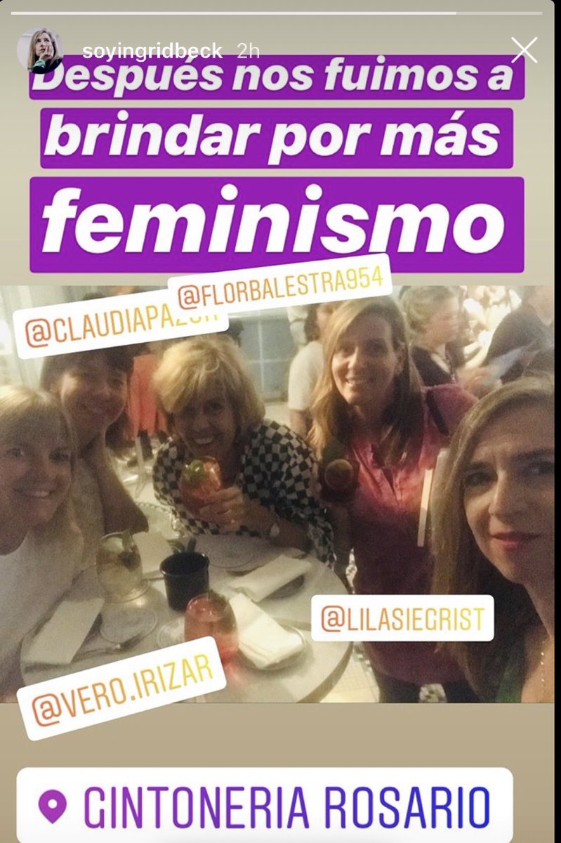 Después de sendas charlas y tanto Feminismo💜un poco de <a href="/GintoneriaRos/">Gintoneria Rosario</a> divino el dueño #rosariolaquiero