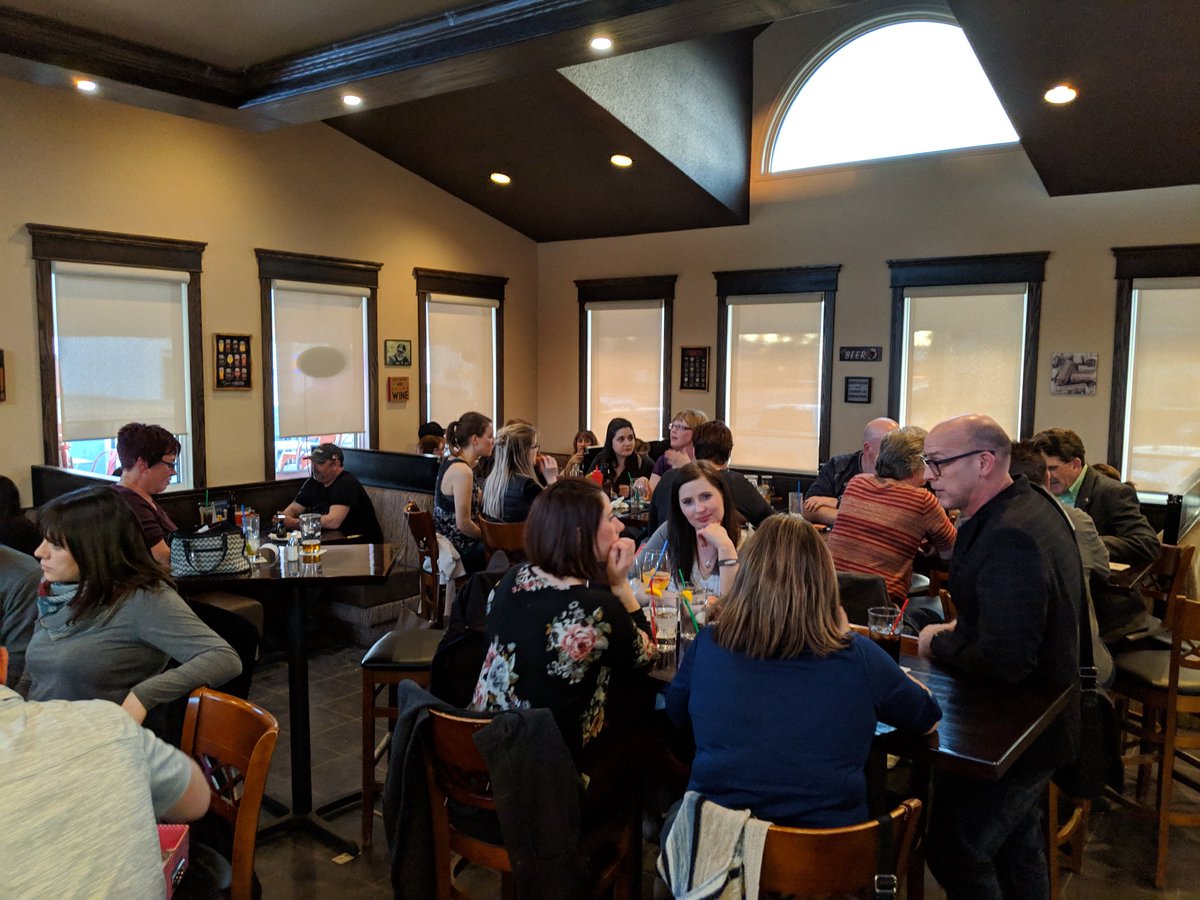 Check out all of these politically engaged teachers! 

Special thanks @GlennABParty and David Hanson (<a href="/Alberta_UCP/">United Conservative Party of Alberta</a>) for attending and to @NdpKari for sending @davidwhan13! 

It was a huge success! <a href="/albertateachers/">Alberta Teachers' Association</a> <a href="/ATALocal30/">Lakeland Local 30</a>

#abvote #Vote4Kids