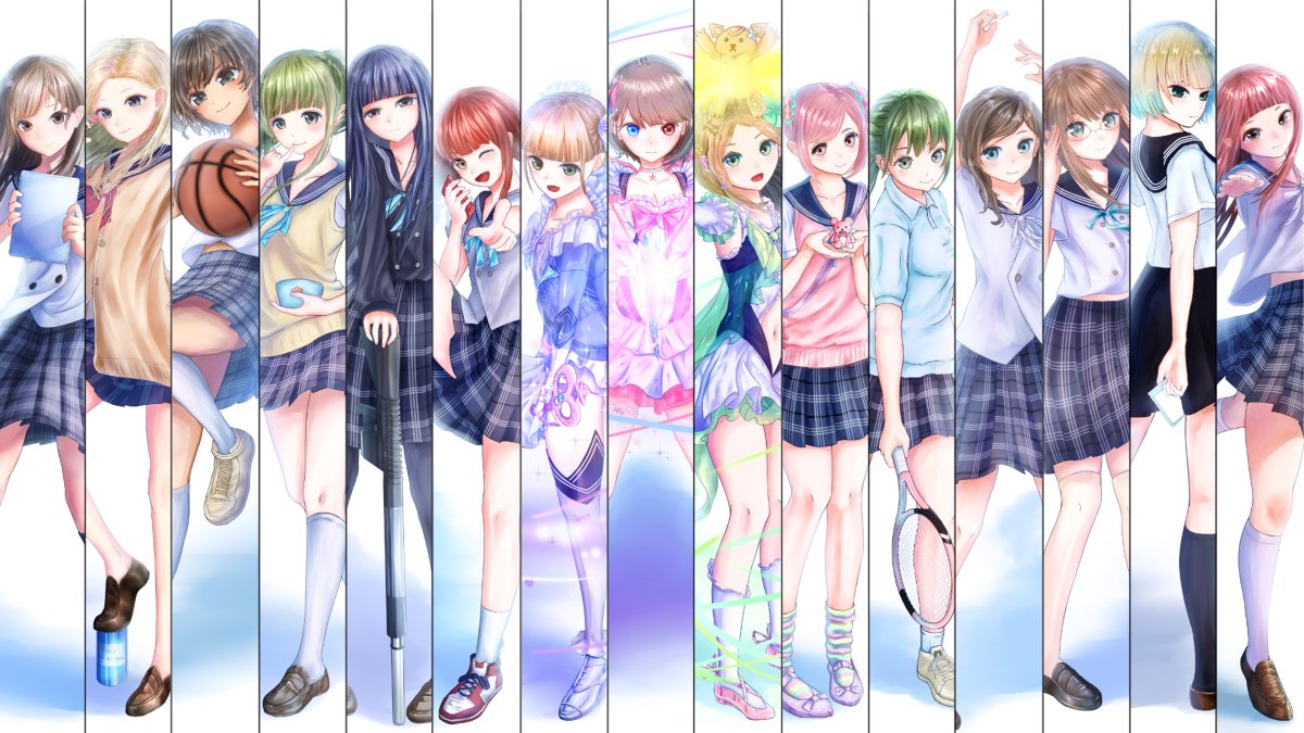 司城来夢お絵かきマン در توییتر Blue Reflection 幻に舞う少女の剣 ２周年イラスト ブルーリフレクション ブルリフ T Co 7uoplqpkrf