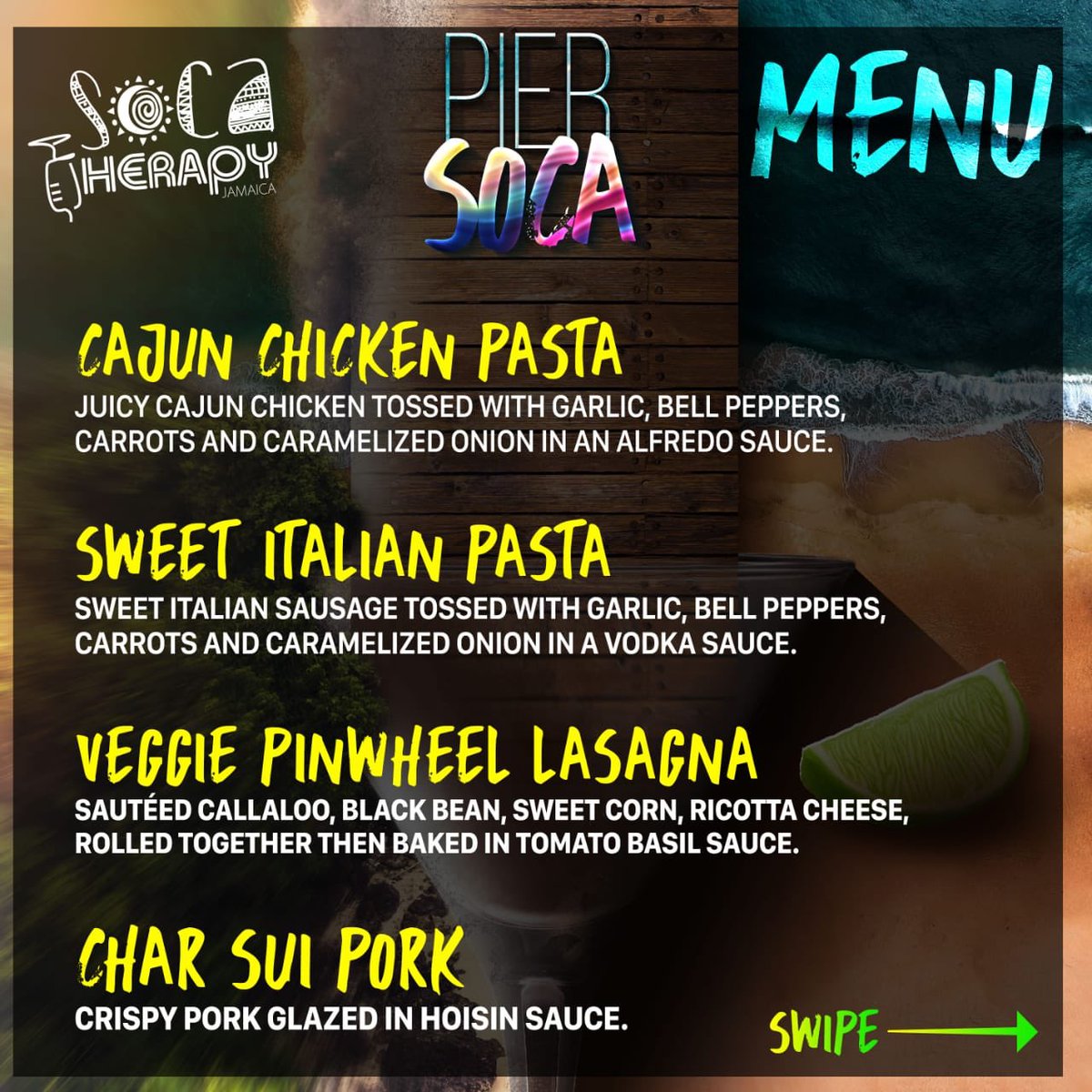 SocaTherapyJa's tweet photo. We Don’t Disappoint, You Can’t Miss it! 🍽😋
•
We Come To Shut It Down 🗣
•
Remember Tickets Are Available Now At:
- Western Sports (HWT)
- Pita Grill
- Tutti Frutti (Loshusans)
- The Spot (UWI)
[$3000]
• 
Follow Us @socatherapyja &amp; Stay Tuned 🇯🇲
#SocaTherapyJa #SocaEvent https://t.co/EidfSRSznX