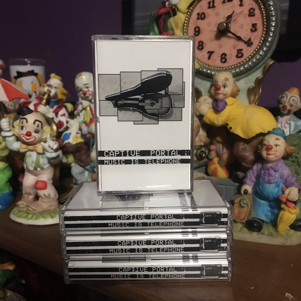 mountseldomrecs's tweet photo. a bit different than what we've put out before, is Captive Portal's "Music Is Telephone". an electronic, experimental, glitchy, loopy project created with a single acoustic guitar. and the tapes look real nifty in the sunlight. you can check it out at https://t.co/XNoBiTO3Ul https://t.co/2QPN0R5vM5