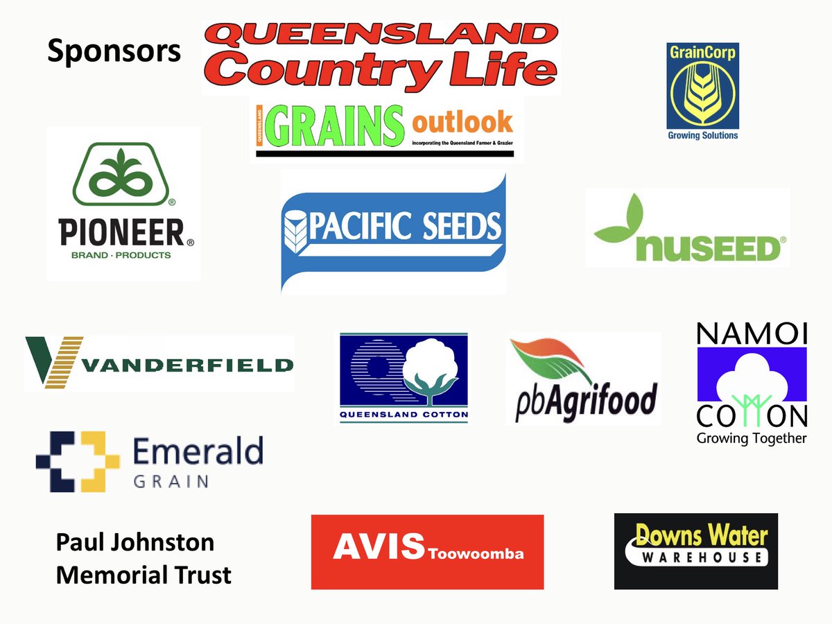 Congratulations to all entrants in the RASQ Crop Competition for crops harvested in 2018 and presented at the 2019 #ToowoombaRoyalShow #RASQ
The event success would not possible without the generous and consistent support of our industry sponsors. Thank you.