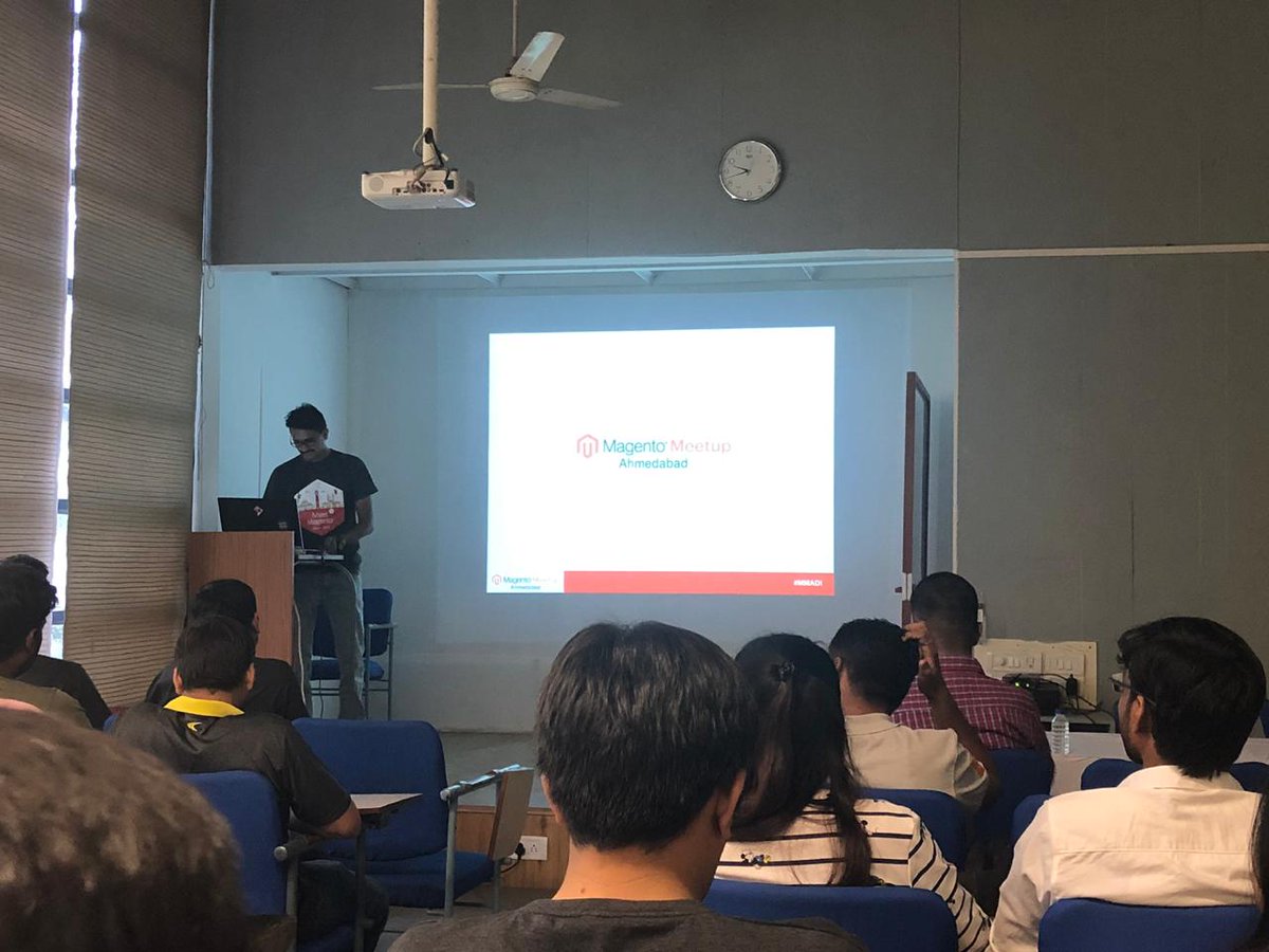 NeetaKangiya's tweet photo. Kickoff Magento Meetup Ahemdabad by @shakti8india #wagento @Vijaygolani https://t.co/0xDp1gqSVO