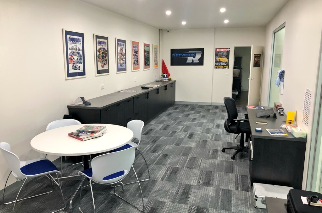 GrantMarkRowley's tweet photo. Nice little moment for Team Rowley ... completely moved into my own office #base #NetworkR https://t.co/lKzKHk33T8