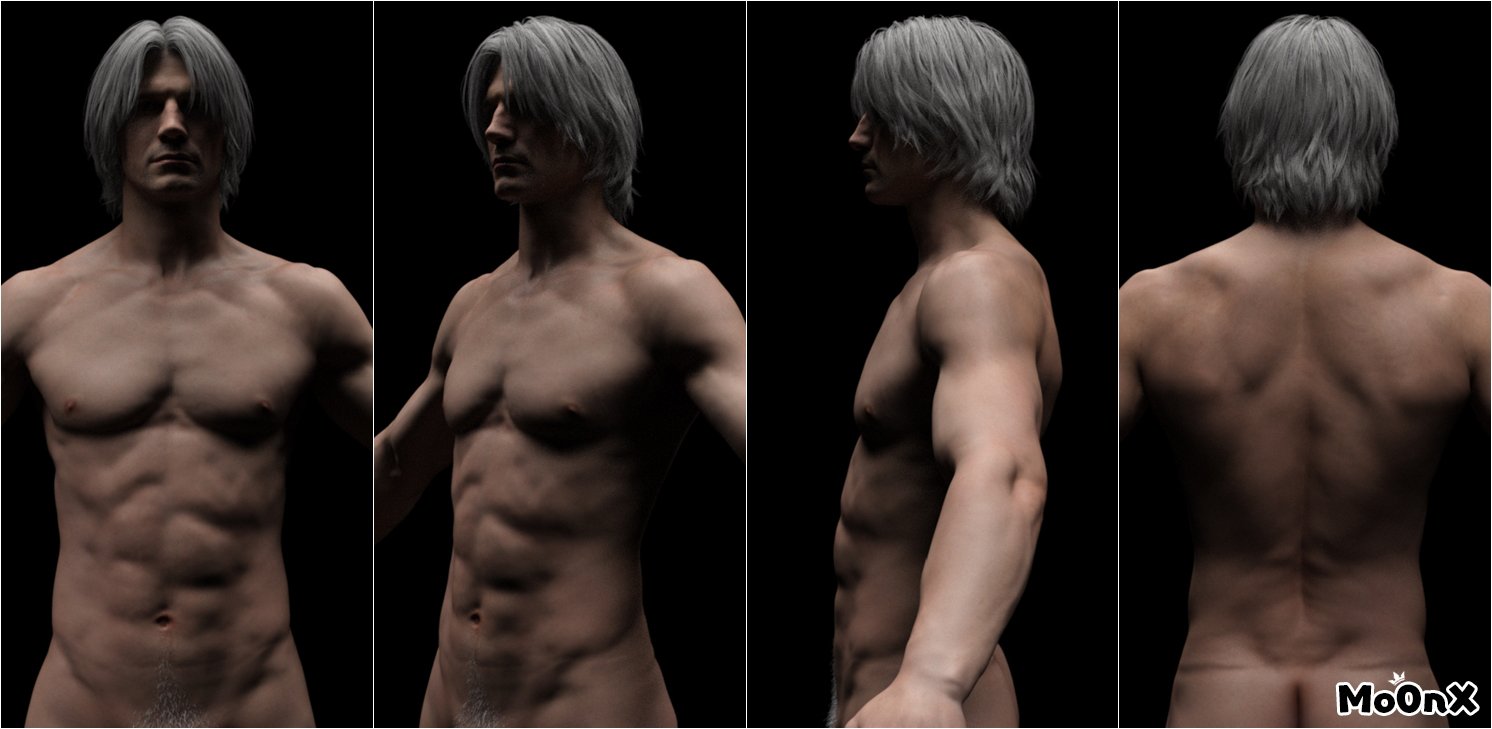 Mo0nX🔞 on X: Daddy Dante is finally here 😍😘, here is a preview of lewd  model, with some expressions as well. Dante has 2 hair styles throughout  the game, so I did