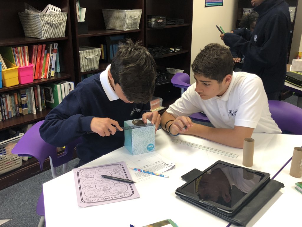 TrimbleLesley's tweet photo. Looking to make  the “perfect tin-man” in math. Measuring, reflecting, and figuring out the surface area!  Can’t wait to see the final results! @RobinsonTeach @OakridgeMS1 https://t.co/fQTyn5JRqe