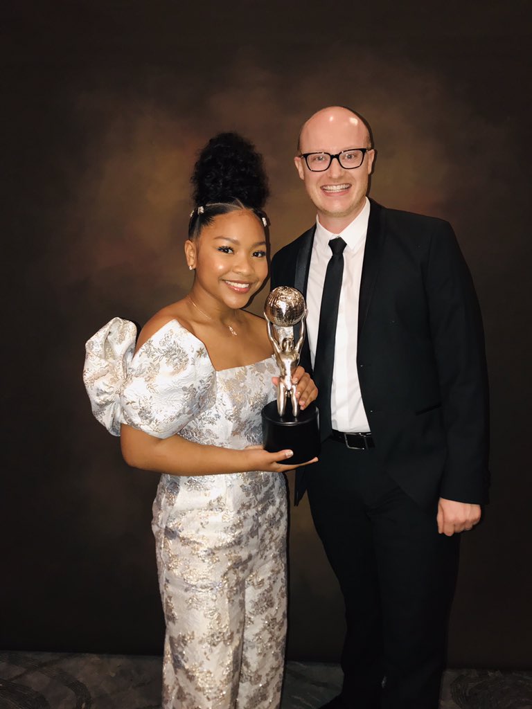 layahayes's tweet photo. A Congratulations is in order to the entire cast and crew of #DocMcStuffins We did it! What an honor! We won tonight! Enjoyed sharing this night with you Michael!Thank you @naacpimageaward @chrisdocnee @DisneyChannelPR @DisneyJunior @DisneyChannel #OutstandingChildrensProgram https://t.co/4mw9SZLRUS