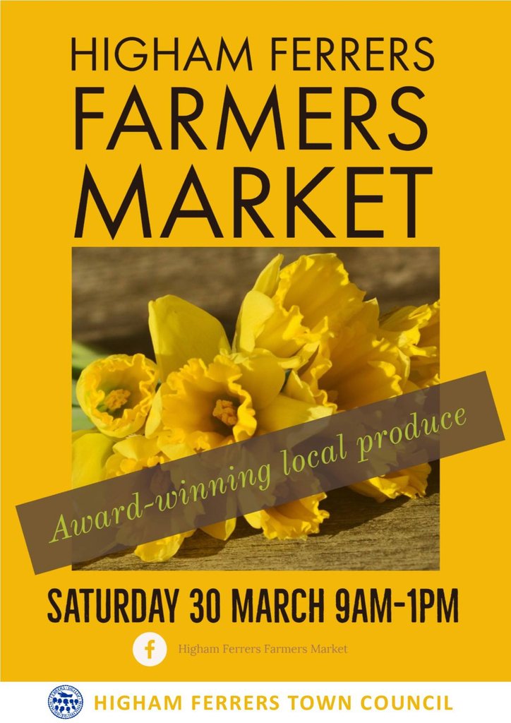 Its Farmers Market Day!
Come and see us <a href="/Higham/">Paul Higham</a> Ferrers Farmers Market this morning.  Why not buy from all the different traders and make your own hamper for all the Mums out there for Mothers Day?
#buylocal #farmersmarket #northamptonshire