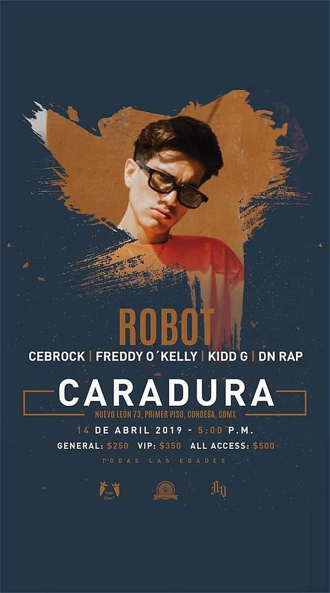 BalestrinoLied's tweet image. Robot (#VidaRobot) tendrá presentación en la Ciudad de México. No se lo pierdan este 14 de abril, en @caraduramx. 🎶🎶🎶🙌🏻🙌🏻🙌🏻