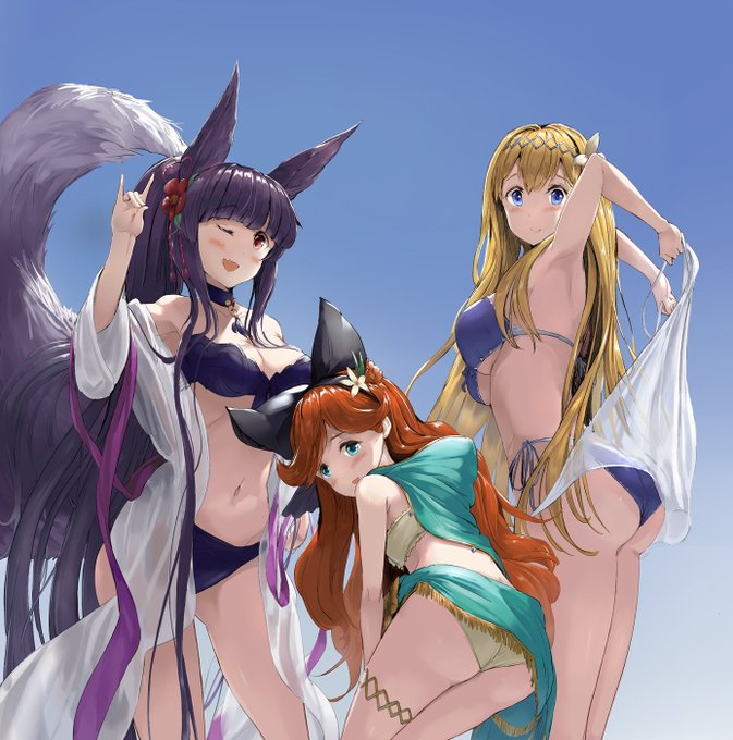 水着ユエルサラジャンヌ🌺
#グラブル 