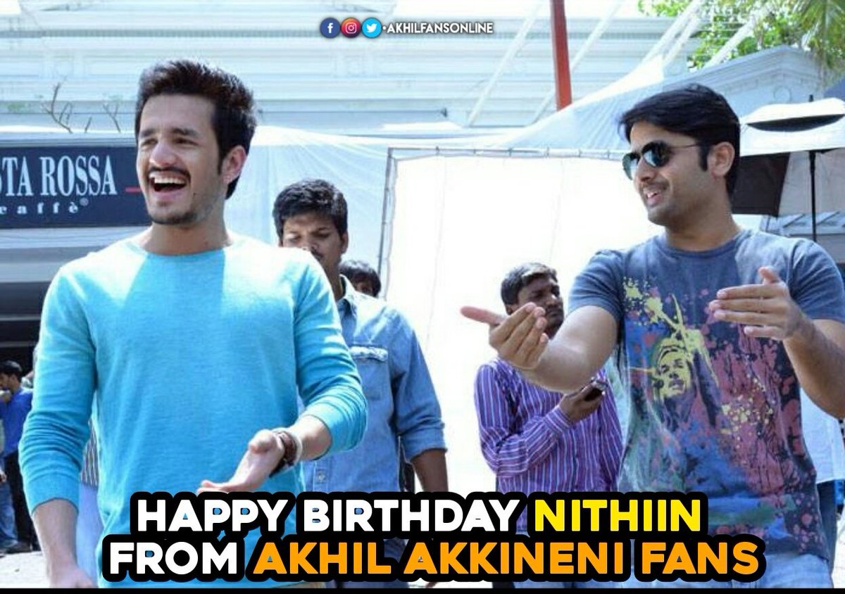 Wishing @actor_nithiin a Very Happy Birthday 🎉 On Behalf Of @AkhilAkkineni8 fans ❤ And All The Best For Your Future Projects 😊👍

#HBDNithiin 
#HappyBirthdayNithiin