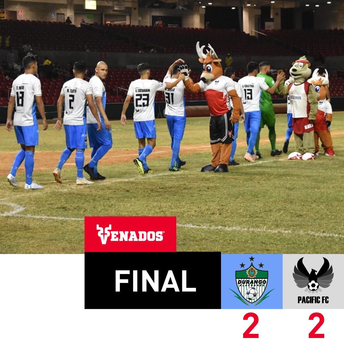 PACIFICFUTBOL's tweet photo. Un gran empate en condición de visitante ⚽️
MARCADOR FINAL 
🦂@AlacranesdDGO 2(5)-(4)2 Pacific FC🦅
@LigaPremier_FMF https://t.co/6aw9L9fegp