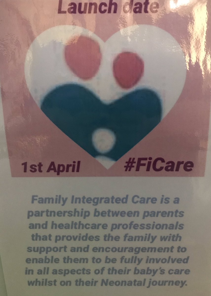 NeomatesOrm's tweet photo. Family Integrated Care.... official launch date 1st April..... #Ficare #ormskirkneonatalunit #OrmskirkNeoNates #family #intergratedcare @SONHStrust https://t.co/gAGYNNrb6E