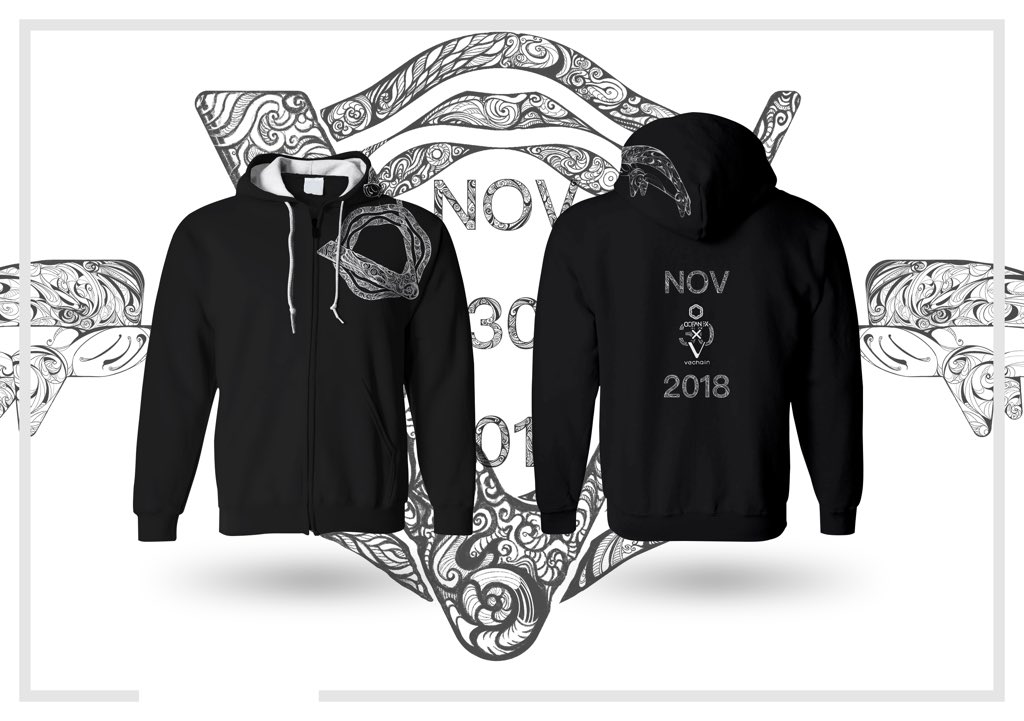 Starry_LXY's tweet photo. @OceanexOfficial Now, itโs your turn! โLimited edition OceanEx x VeChain Hoodieโ #OCEListing #1dayCountdown https://t.co/1gRRyHiHpy