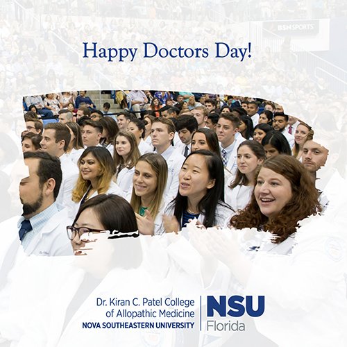 Each of our #NSUMD students and faculty have a unique and passionate reason why they chose to pursue the field of medicine. Today, we honor all of our current and future physicians and their dedication to Advancing Human Health #DoctorsDay