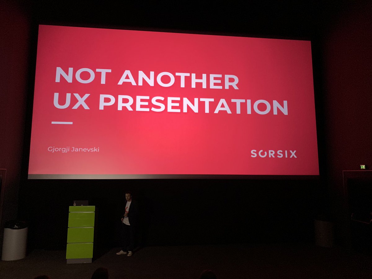 alexhris's tweet image. Gjorji Janevski from Sorsix, the first UX talk at #javaskop