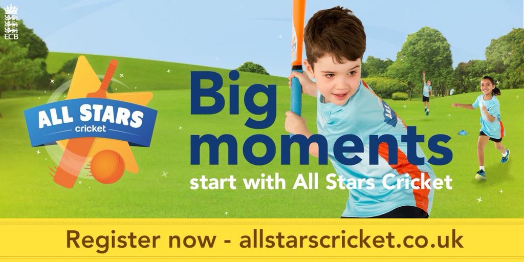 ALL STARS CRICKET 2019

📅 18.05.19 - 06.07.2019
📍 Baston Playing Fields
🕖 09:30 - 10:30
🏏 Cricket for Boys &amp; Girls aged 5-8
 
We are delighted to announce that Baston CC will once again be running the All Stars Cricket programme at the playing fields this summer!