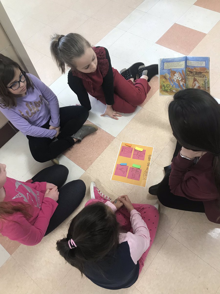 Ts @GreenAcresSchool in North Haven CT conduct small group read alouds to support literal comprehension across chapter books. #tcrwp #ReadingIsThinking