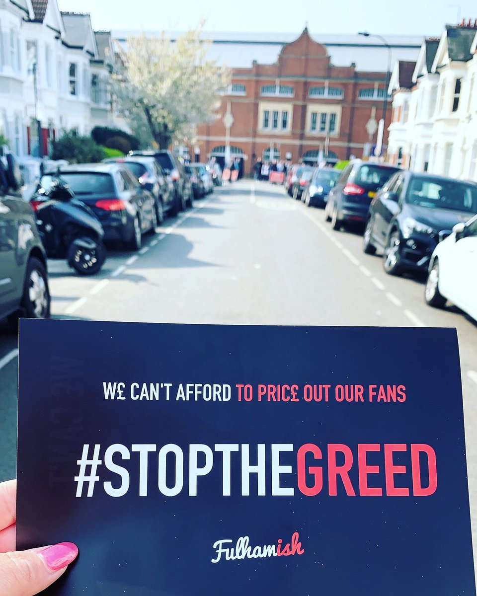hannah_ffc's tweet photo. Even as a season ticket holder, you’ve got to support the price reduction protest for match day tickets... It’s time for change @fulhamfc if you want the loyal fans to continue being able to afford tickets to the games! ⚽️❤️ #stopthegreed #fulhamish #ffc #ffcvmcfc #55minute https://t.co/1diXSZ0pGK