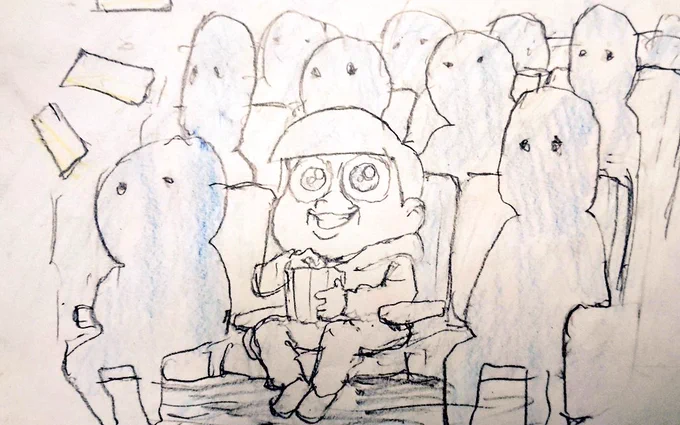 映画館に来た西洋妖怪。 