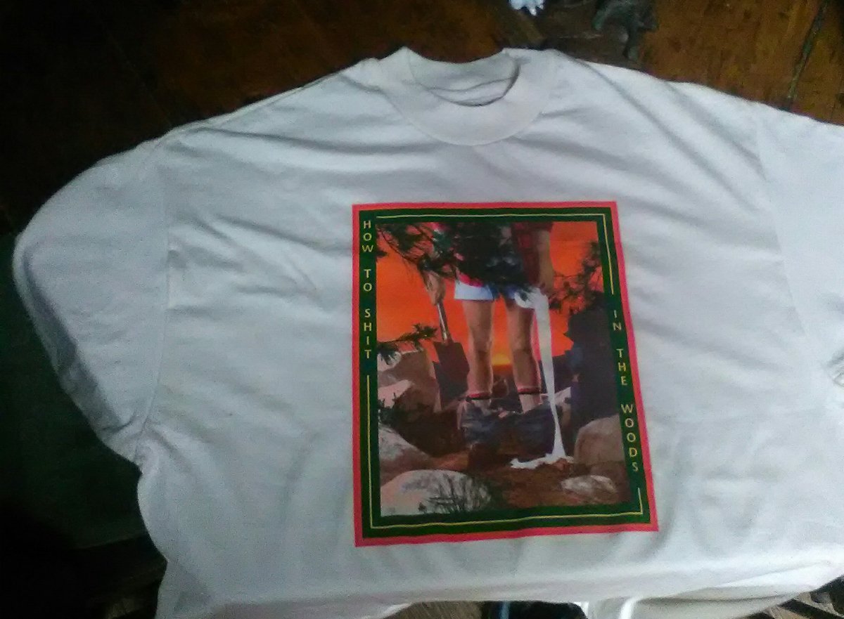 MalcolmForager's tweet photo. Am thinking about wearing this tee-shirt, given to me by Dervla Murphy yesterday, for my future foraging trips, including this years @WdFoodFestival ...good idea, or bad idea? https://t.co/zH8zbc1VXM