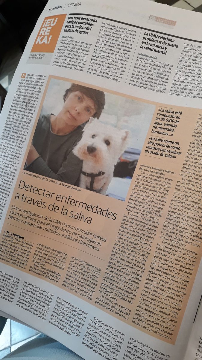 AstaTvar's tweet photo. An article by @mariajo_moreno about our project funded by @FundacionSeneca in regional newspaper #La_Verdad 🤩👏👏👏
@Lorena_FrancoM @MLoContreAgui #InterLab_UMU
@UMU https://t.co/AbxG93ZyDQ