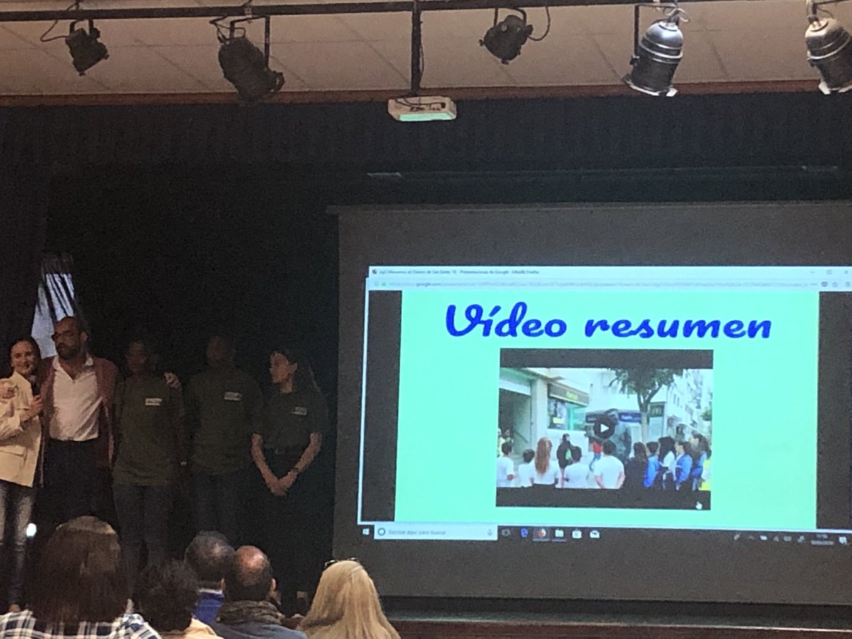 Para finalizar antes del descanso un video reflexivo del proyecto