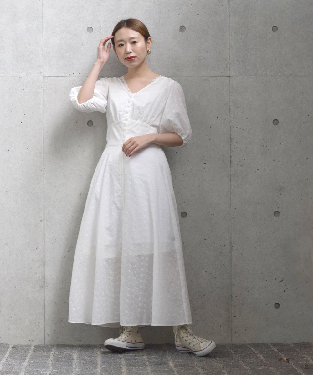 W Closet New Arrival カットワーク総刺繍パフスリーブワンピース Color オフホワイト ブラウン ブラック Price 5 900 Tax 店頭 オンラインショップに入荷 T Co Vhhijxhqpm T Co Vrjyd8t3qj
